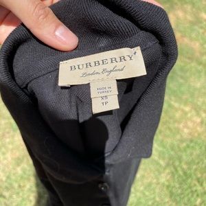 Black Burberry Collar Shirt